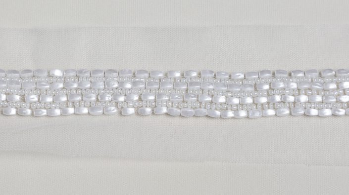 Irish Bridal Couture Dublin bridal beadings trimmings and motifs BD-PEARL – €95 per metre