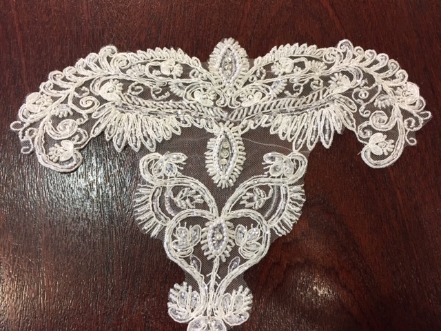 lace wedding dress motif T816 €70 per piece